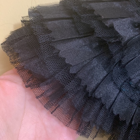 Gracia Wednesday Black Bandage Style Tulle One Shoulder Cocktail Formal Dress L - Picture 10 of 16